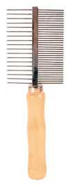grzebien-dwustronny-dla-psa-kota-do-rozczesywania-stal-solidny-trixie-17cm