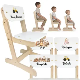 krzeslo-regulowane-dla-dziecka-personalizowane-biale-do-pokoju-dzieciecego
