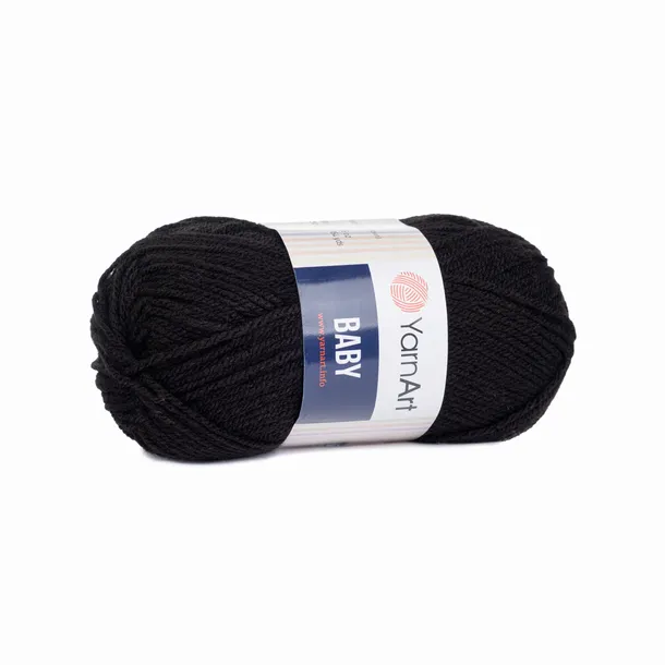 50g włóczka akryl YarnArt Baby czarna 585