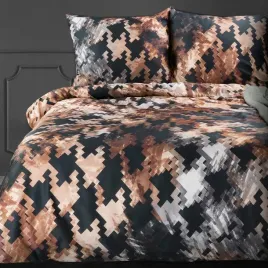 posciel-ekskluzywna-220x200-pepitka-brazowa-czarna-z-naturalnej-tkaniny