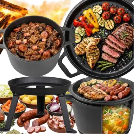 demontowany-kociolek-mysliwski-patelnia-zeliwna-garnek-zeliwny-misa-3w1-bbq