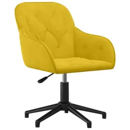 krzeslo-biurowe-aksamitne-zolte-56x615x-72-80-cm