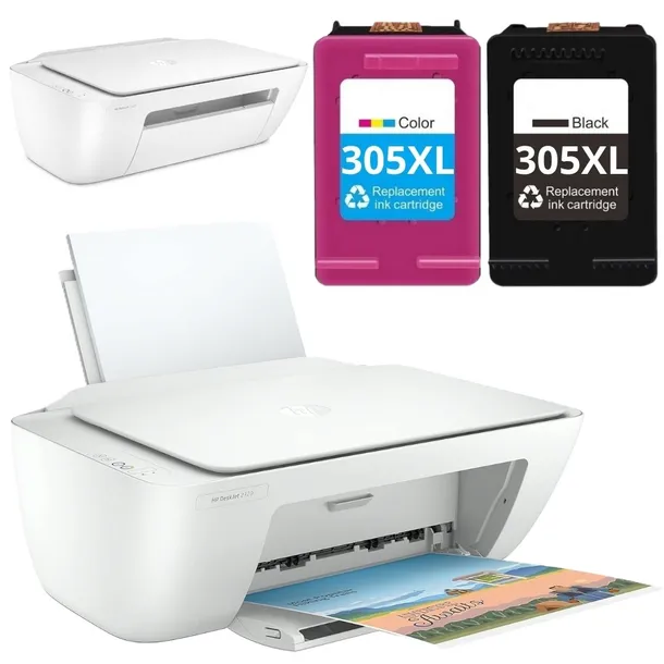 Drukarka Wielofunkcyjna Kolorowa Skaner HP DeskJet 2320 + Tusze 305XL