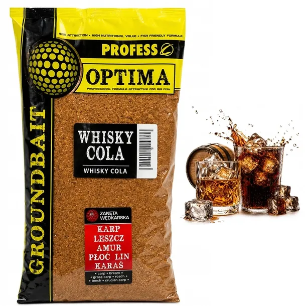 Zanęta Profess Optima 1kg WHISKY + COLA - KARP AMUR LESZCZ