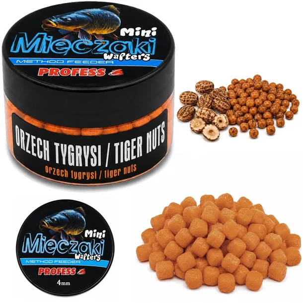mini WAFTERS mięczaki PROFESS miękka przynęta haczyk Feeder ORZECH TYGRYSI