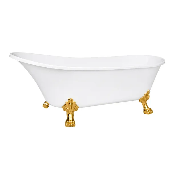 Wanna retro loft wolnostojąca 160cm AKRYLOWA