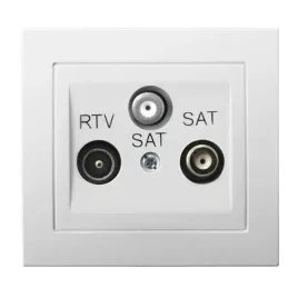 ospel-kier-bialy-gniazdo-rtv-sat-z-dwoma-wyjsciami-sat-gpa-w2s-00