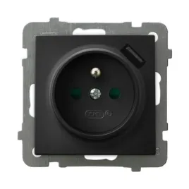 ospel-as-czarny-gniazdo-z-uziemieniem-usb-gp-1gzpusb-m-33