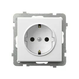 ospel-sonata-bialy-mat-gniazdo-pojedyncze-schuko-gp-1rs-m-75