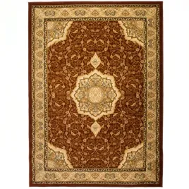 dywan-do-salonu-yesemek-5071a-brazowy-tradycyjny-elegancki-miekki-200x300