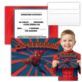 zaproszenia-urodzinowe-spiderman-pajak-dla-chlopcow-dla-dzieci-a6-koperta-1-szt