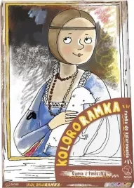 kolorowanka-ramka-do-zawieszenia-dama-z-lasiczka-duza