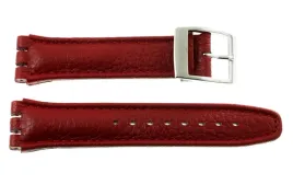 pasek-reda-19-mm-swatch-poljot-czerwony-ciemny-czerwone-przeszycie