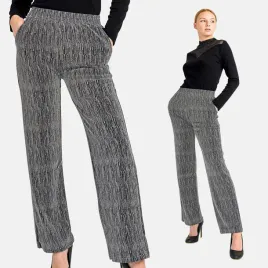spodnie-damskie-materialowe-blyszczace-z-kieszeniami-na-gumie-srebrne-m
