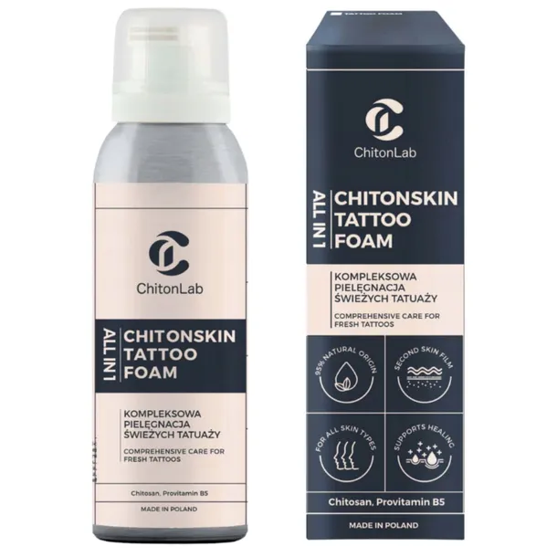 INKSIDE Chitonskin Tattoo All in 1 pianka ochronna do świeżych tatuaży 40ml