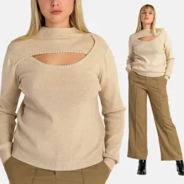 sweter-polgolf-damski-wiskoza-ozdobny-dekolt-dlugi-rekaw-perelki-bezowy-l