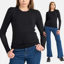 sweter-damski-dzianinowy-z-wiskoza-azurowe-rekawy-dopasowany-czarny-m
