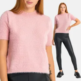 sweter-damski-dzianinowy-wlochaty-miekki-krotki-rekaw-elegancki-rozowy-xl