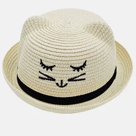 kapelusz-dzieciecy-unisex-bezowy-slomkowy-przeciwsloneczny-kot-uszka-50-52
