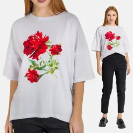 modna-bluzka-damska-oversize-nadruk-piwonie-luzna-bawelna-biala-s