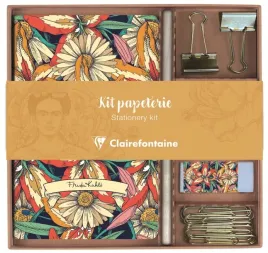 zestaw-z-notesem-pismienniczy-olowek-gumka-klipy-clairefontaine-frida-kahlo