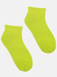 skarpetki-damskie-bawelniane-skarpety-kolorowe-limonkowe-krotkie-39-41