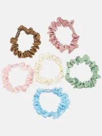 gumki-do-wlosow-frotki-kolorowe-scrunchies-mocne-zestaw-6-sztuk