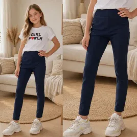 legginsy-dziewczece-getry-z-bawelny-dlugie-gladkie-kieszenie-granatowe-128