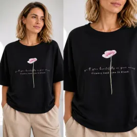 bluzka-damska-bawelniana-luzna-okragly-dekolt-nadruk-print-kwiat-czarna-xl
