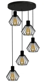 lampa-sufitowa-zyrandol-diament-czarna-001-10kd