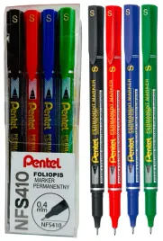 foliopis-wodoodporny-zestaw-4-sztuki-marker-permanentny-pisak-04-mm-pentel