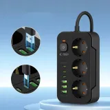 tech-protect-przedluzacz-power-socket-pc3x6-3xusb-3xusb-c-200m-black-stan-nowy