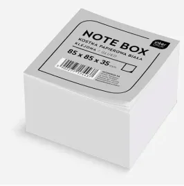 kostka-papierowa-85x85x35mm-biala-klejona