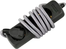 unitec-tsd-potrojny-kabel-tekstylny-1-4-m-szary-czarny