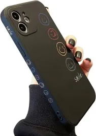 etui-aoozefon-iphone-12-czarne-usmiech-ultra-cienkie-silikonowe-ochronne