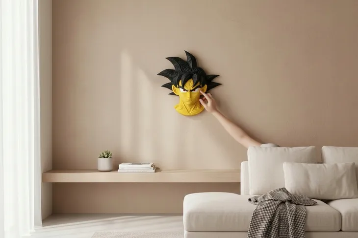 goku-dragon-ball-wall-art-dekoracja-scienna-model-3d