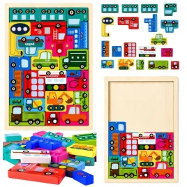 drewniane-puzzle-lamiglowka-ukladanka-logiczna-pojazdy-kolorowe-23-el