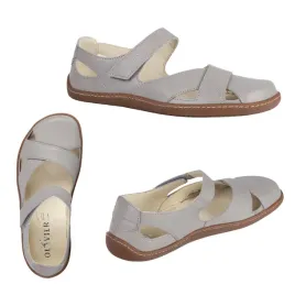 sandaly-damskie-barefoot-skorzane-olivier-clariss-na-rzep-jasno-szare