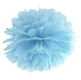 pompon-pompony-z-bibuly-kula-25-cm-niebieski