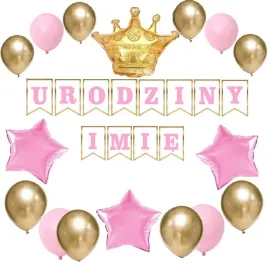 balony-zestaw-na-urodziny-baner-imie-rozowe