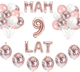 zestaw-balony-cyfra-9-lat-urodziny-rose-gold