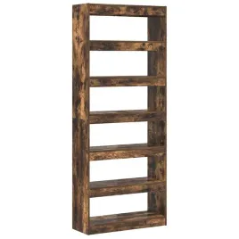 szafka-na-ksiazki-z-polka-dab-wedzony-80-x-30-x-198-cm