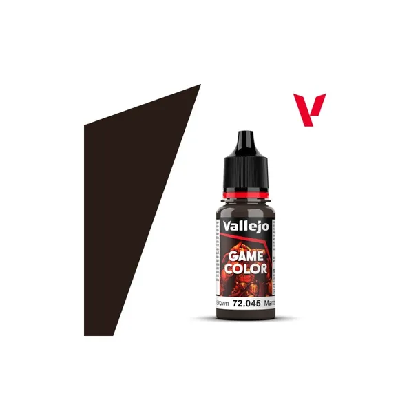Farbka Vallejo 72.045 - Game Color - Charred Brown (18 ml)