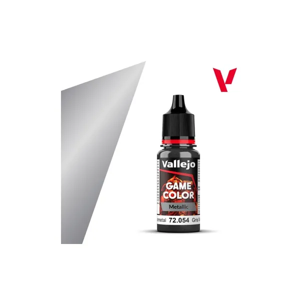 Farbka Vallejo 72.054 - Game Color - Metallic - Dark Gunmetal (18 ml)