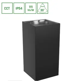 lampa-elewacyjna-led-torre-18w-cct-ip54-czarna-spectrum