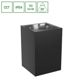 lampa-elewacyjna-led-torre-9w-cct-3000-6000k-czarna-ip54