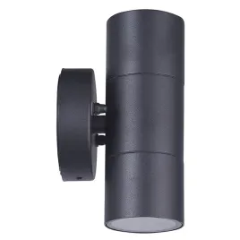 lampa-elewacyjna-dwukierunkowa-2xgu10-okragla-czarna-olimp-ip54-goldlux