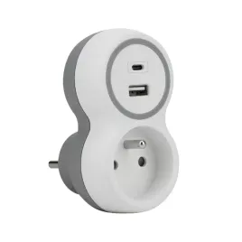 rozgaleznik-1gn-z-0-usb-a-c-zaokraglone-r-270-bialy-r-1ca-b-plastrol