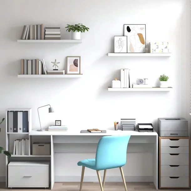 polki-scienne-mdf-debowe-biale-90x235x38cm-stan-nowy