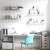 polki-scienne-mdf-debowe-biale-90x235x38cm-stan-nowy